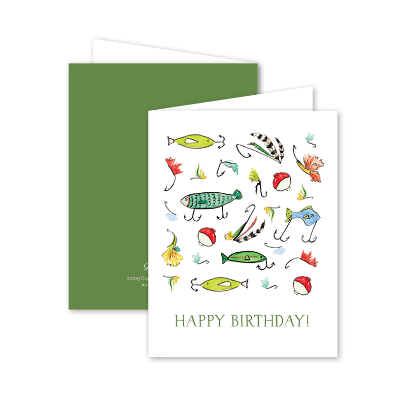 Festive Fishing Lures Birthday Card – Presley Paige