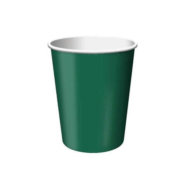 Hunter Green Plastic Cups