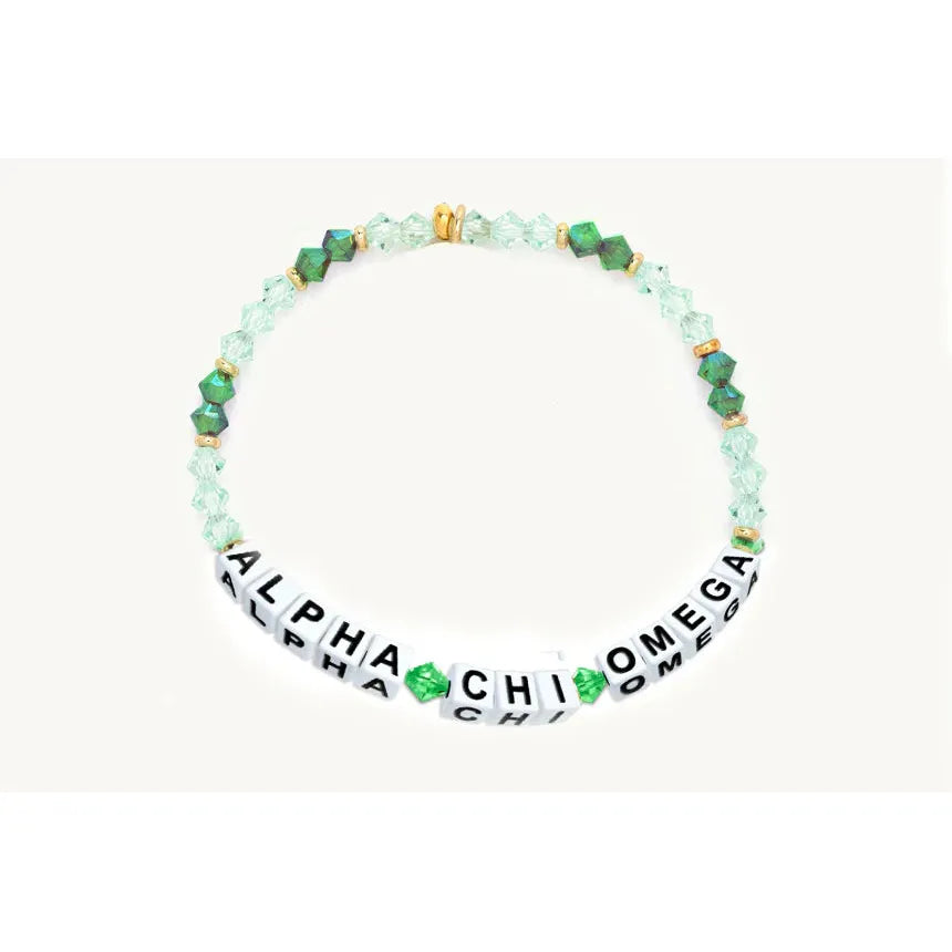 Sorority Letter Bracelet Alpha Chi Omega