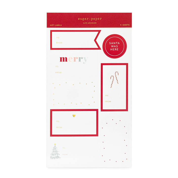 Holiday Gift Sticker Sheets