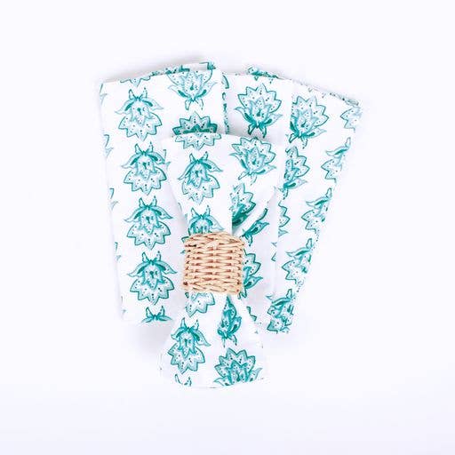 Seafoam Fans Dinner Napkin Set