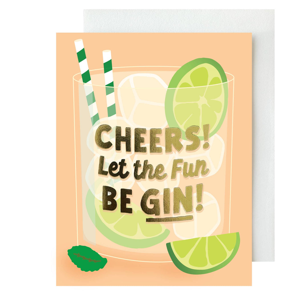 Let the Fun Be GIN! Congrats Card