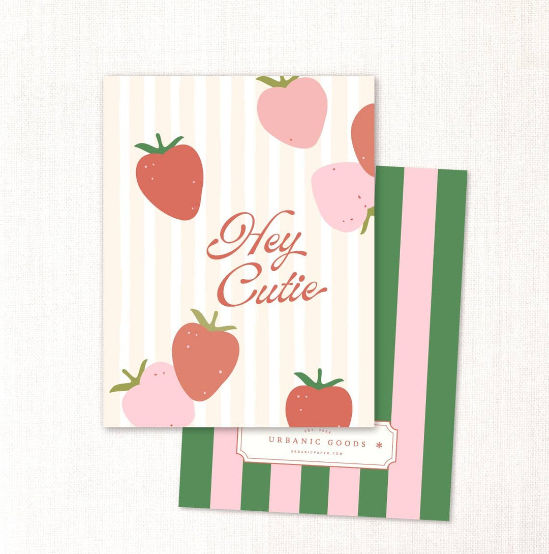 Hey Cutie Strawberries Card