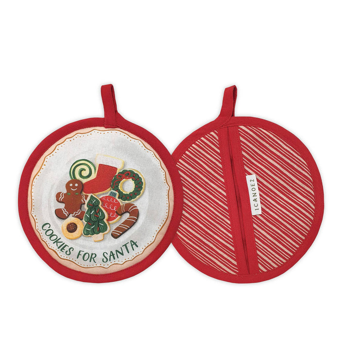 Santa's Cookies Pot Holder Set