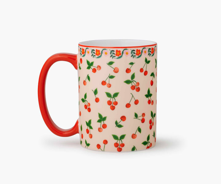 Cherries Porcelain Mug