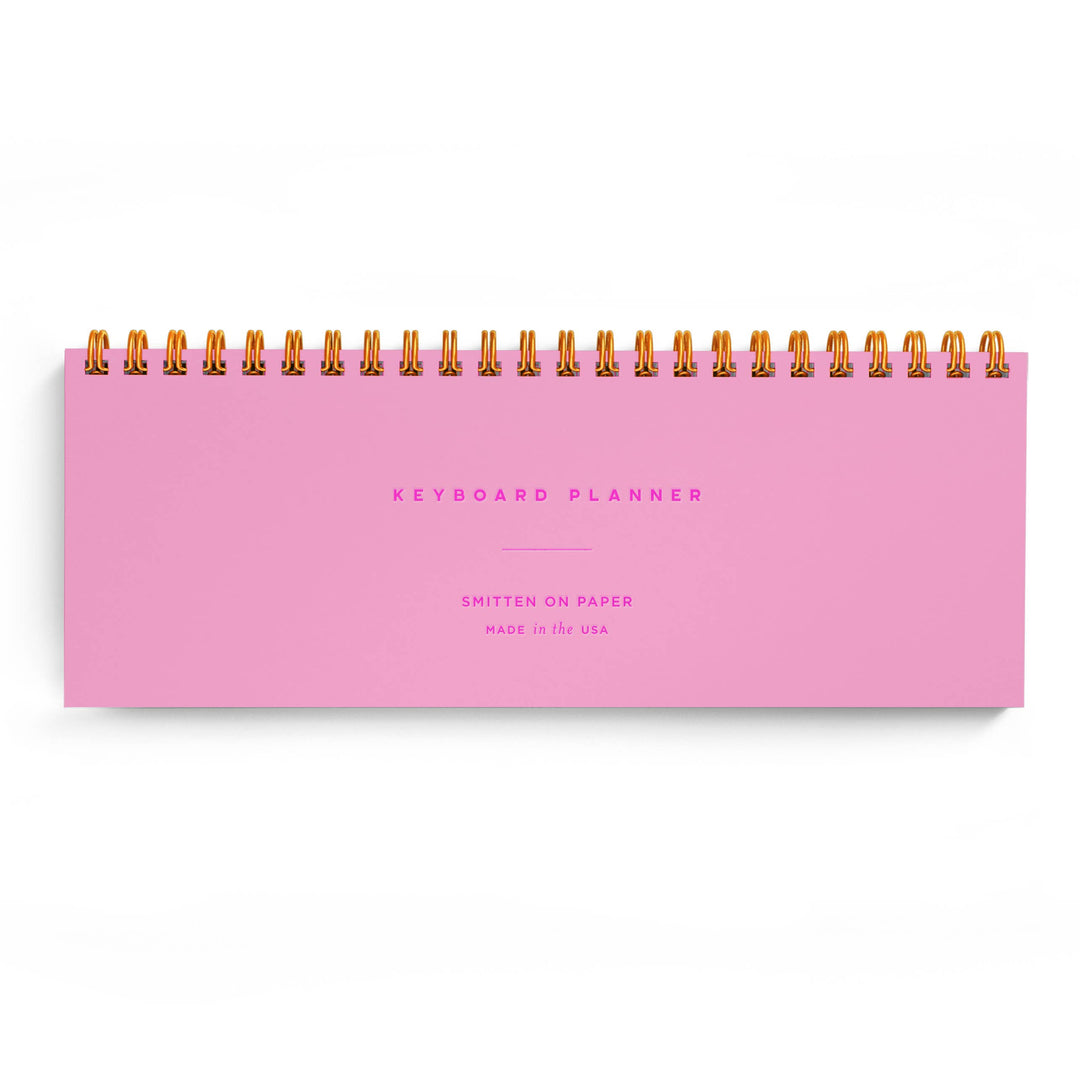 Neon Pink Keyboard Planner