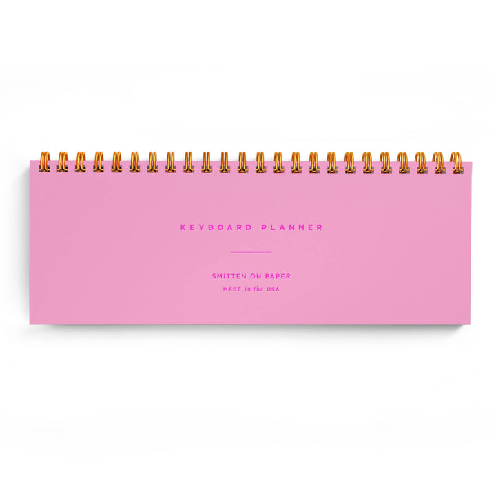 Neon Pink Keyboard Planner