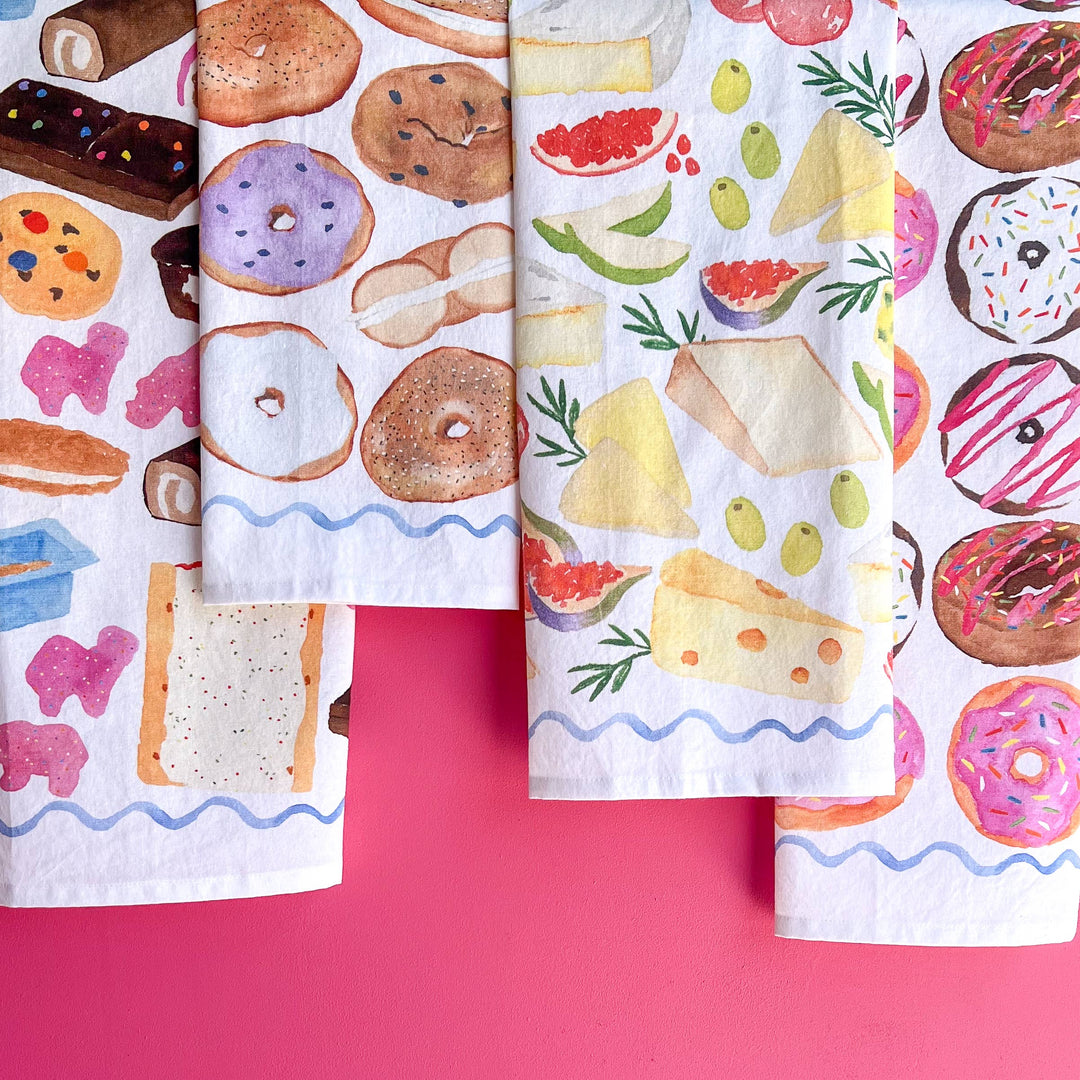 Nostalgic Junk Food Tea Towel