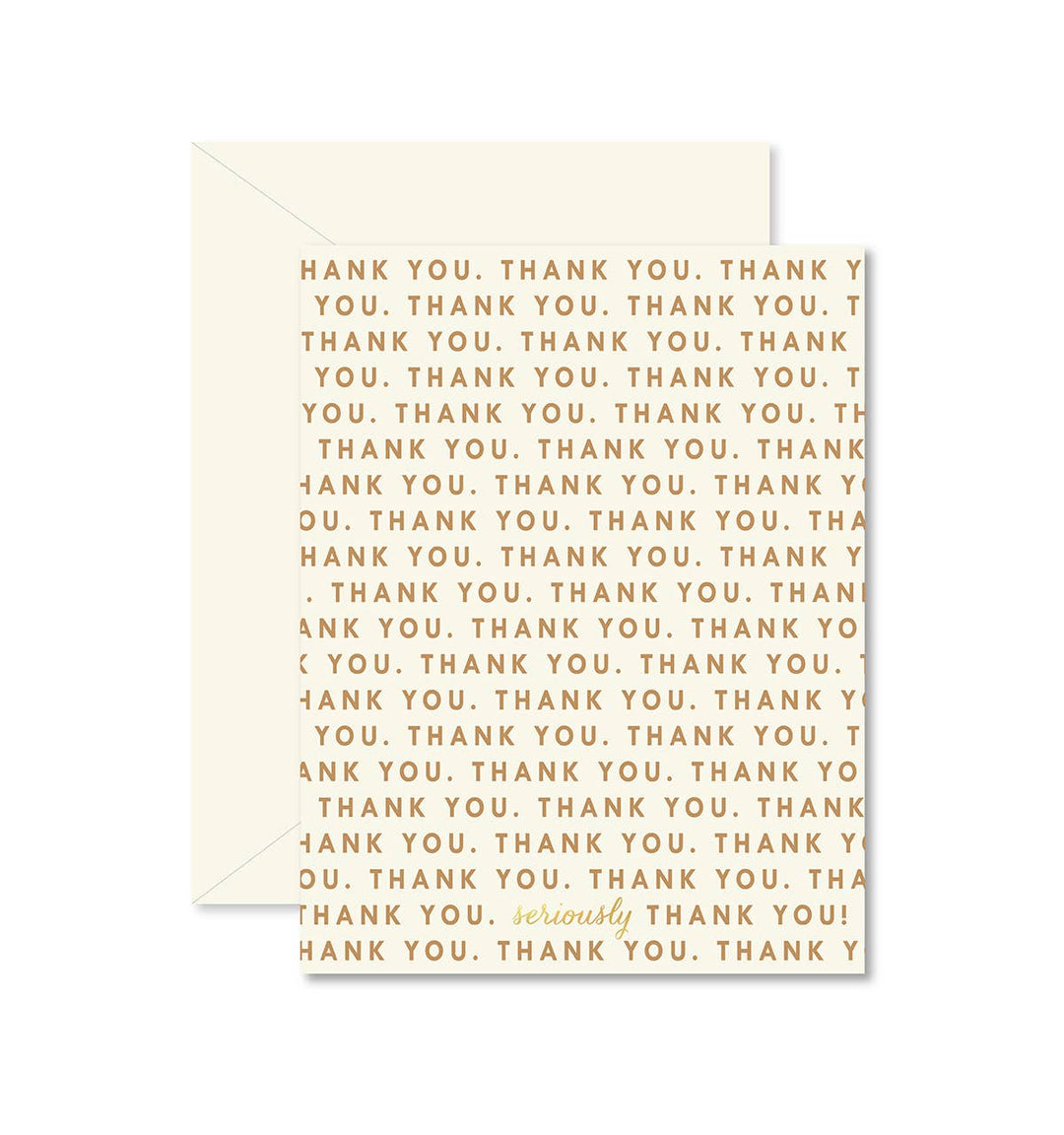 Repeating Thank You Greeting Card