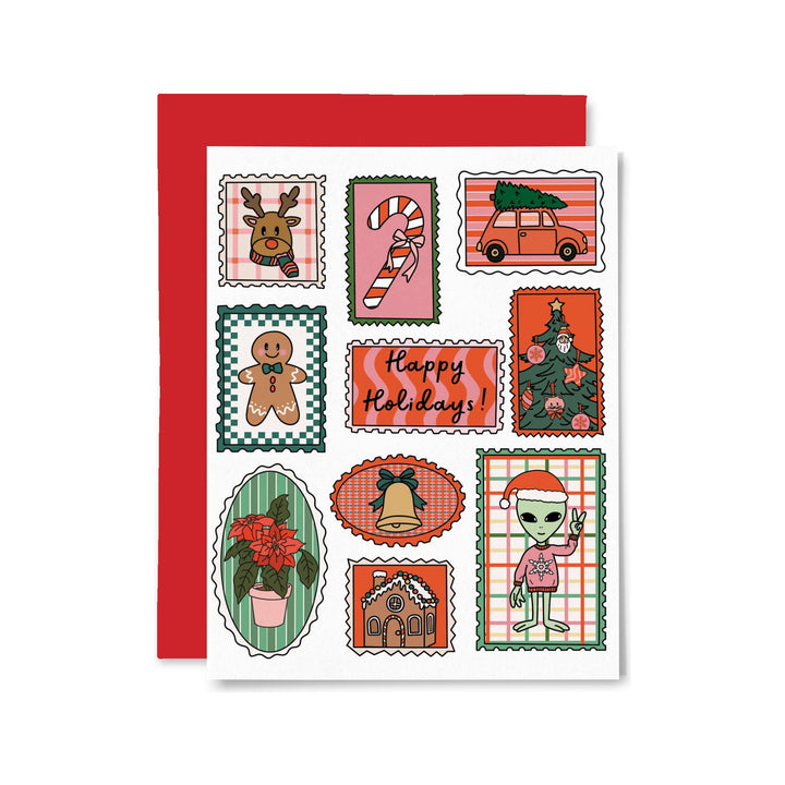 Holiday Stamps Card