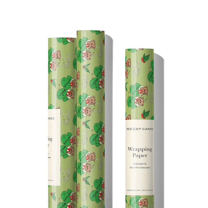 Mitten Bears Wrapping Paper