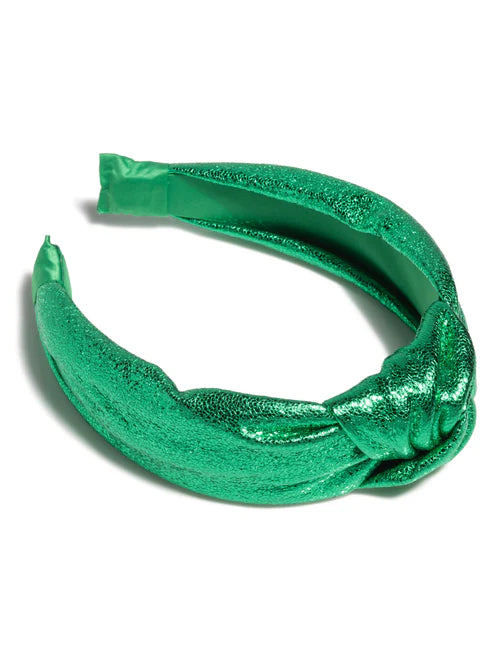 Metallic Green Knotted Headband