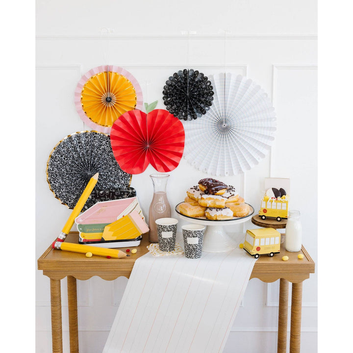 Stack of Books Paper Plate