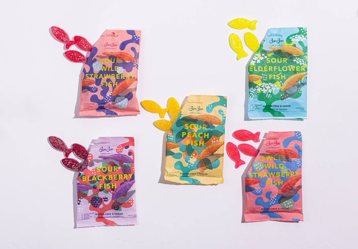 Sour Wild Strawberry Fish Swedish Candy