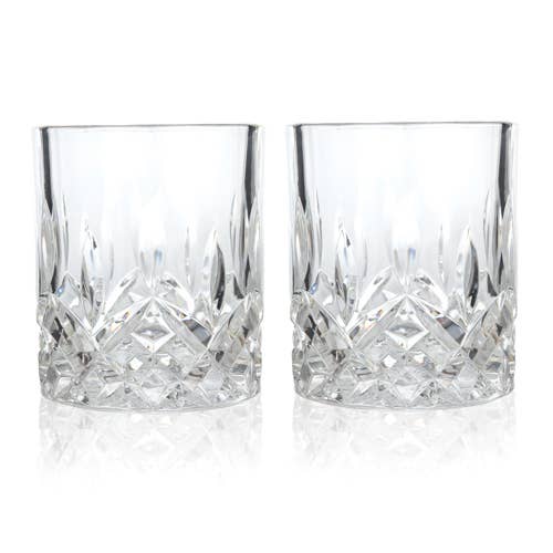 Crystal Lowball Tumblers - Set of 2