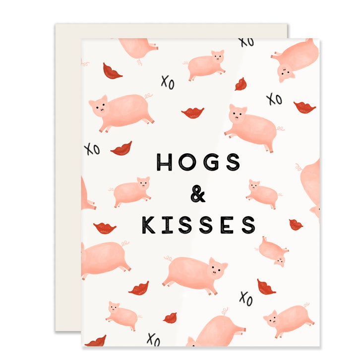 Hogs & Kisses Love Card