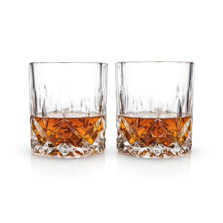 Crystal Lowball Tumblers - Set of 2