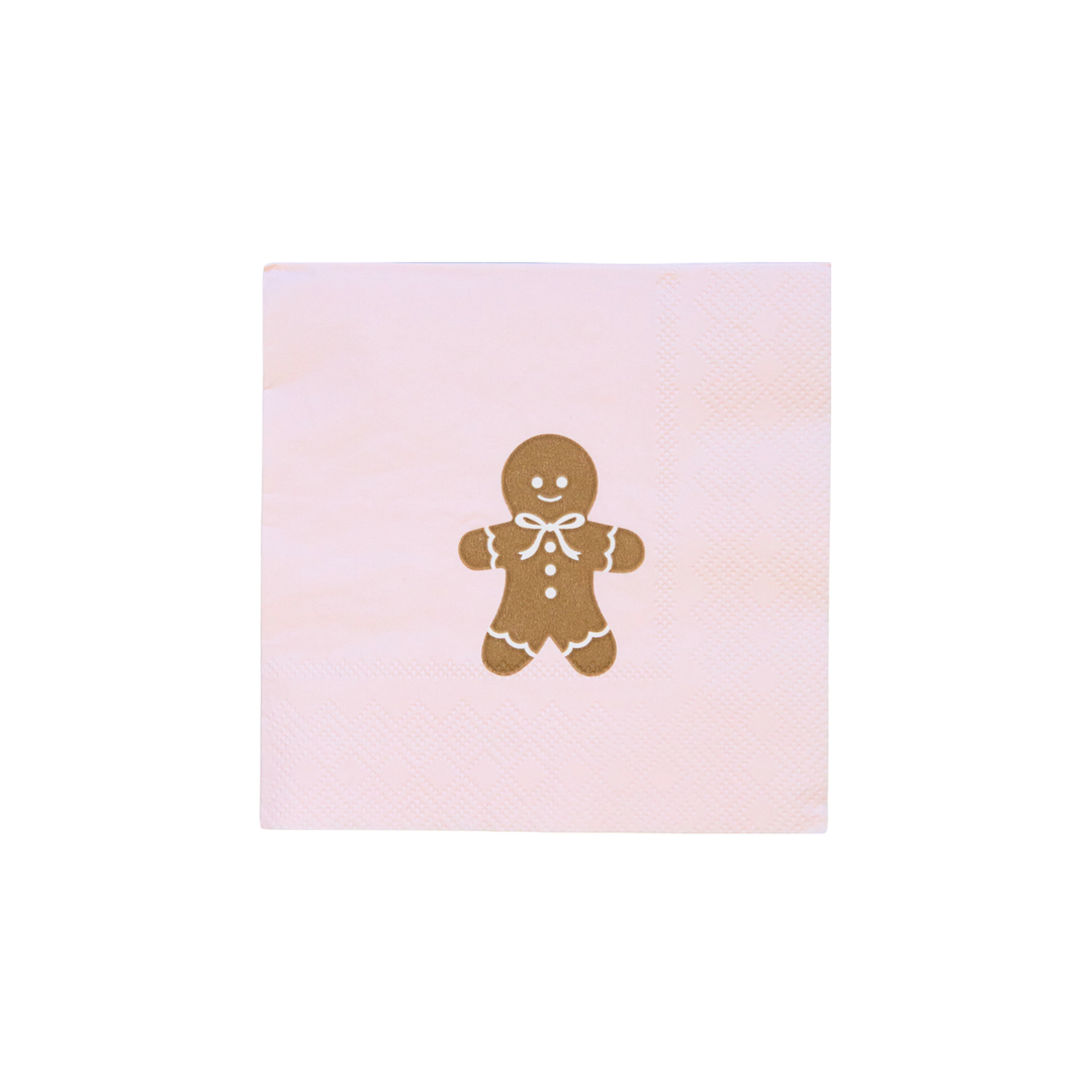 Pink Gingerbread Napkins