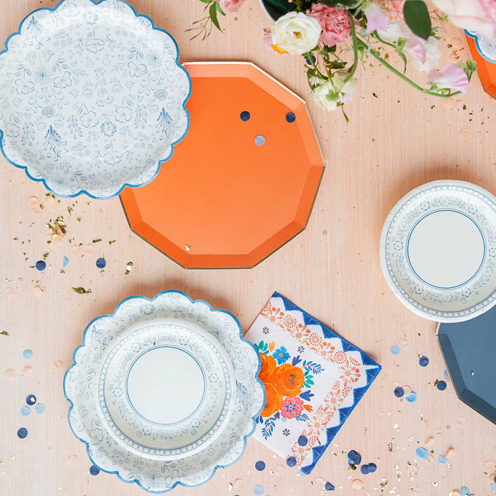 Sunkissed Orange Dinner Plates