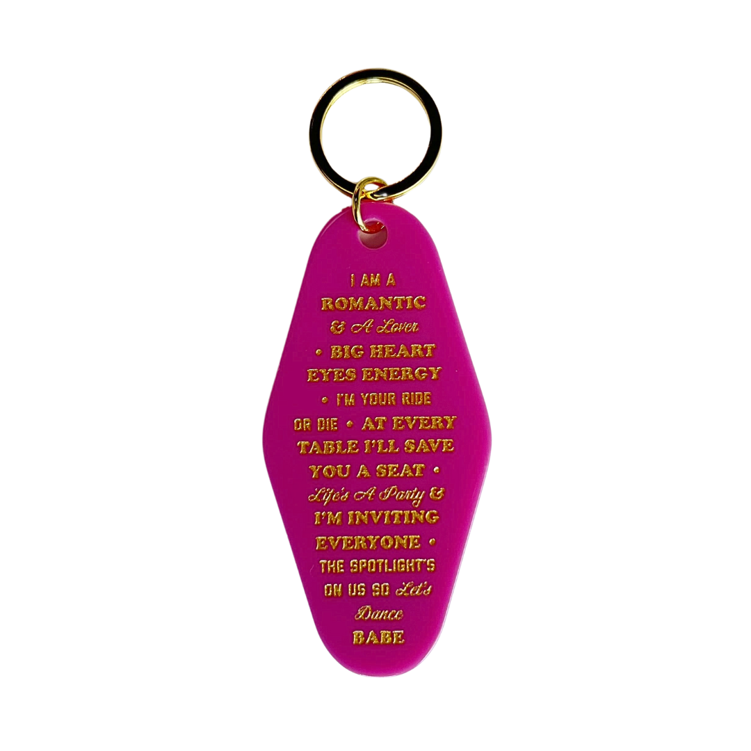 The Lover Mantra Motel Keytag