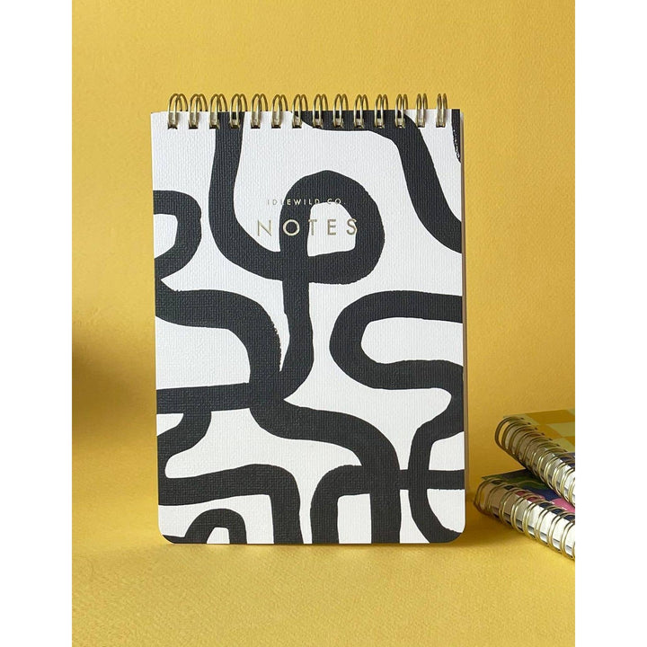 Black & White Squiggle Jotter