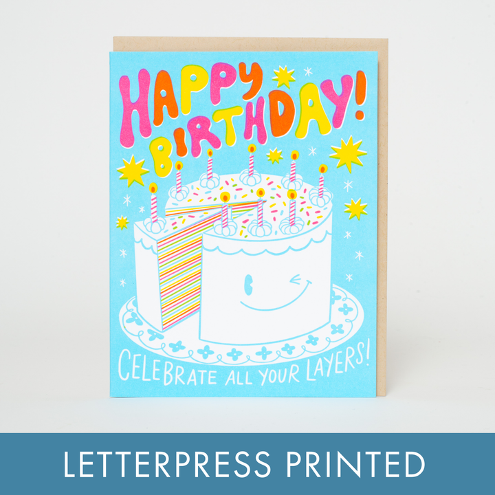 Cake Layers Birthday Card