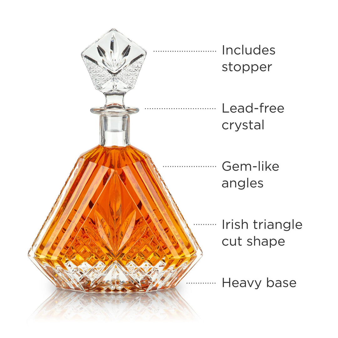 Irish-Cut Crystal Whiskey Decanter