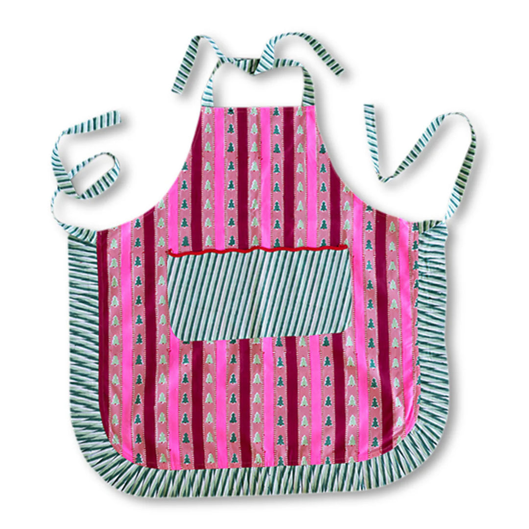 Snow-wood Stripe Apron