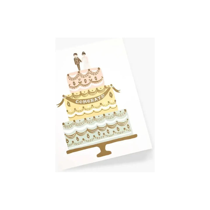 Congrats Wedding Cake Card