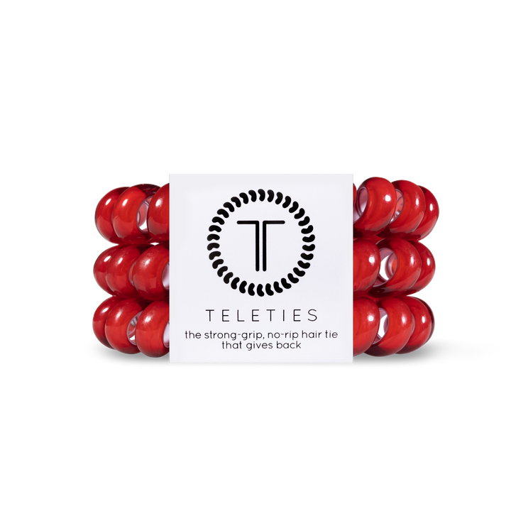 Scarlet Red Hair Ties - Large