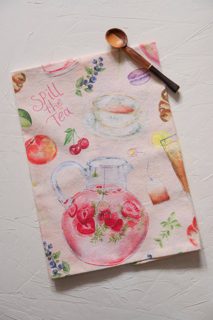 Spill The Tea Summer Tea Towel