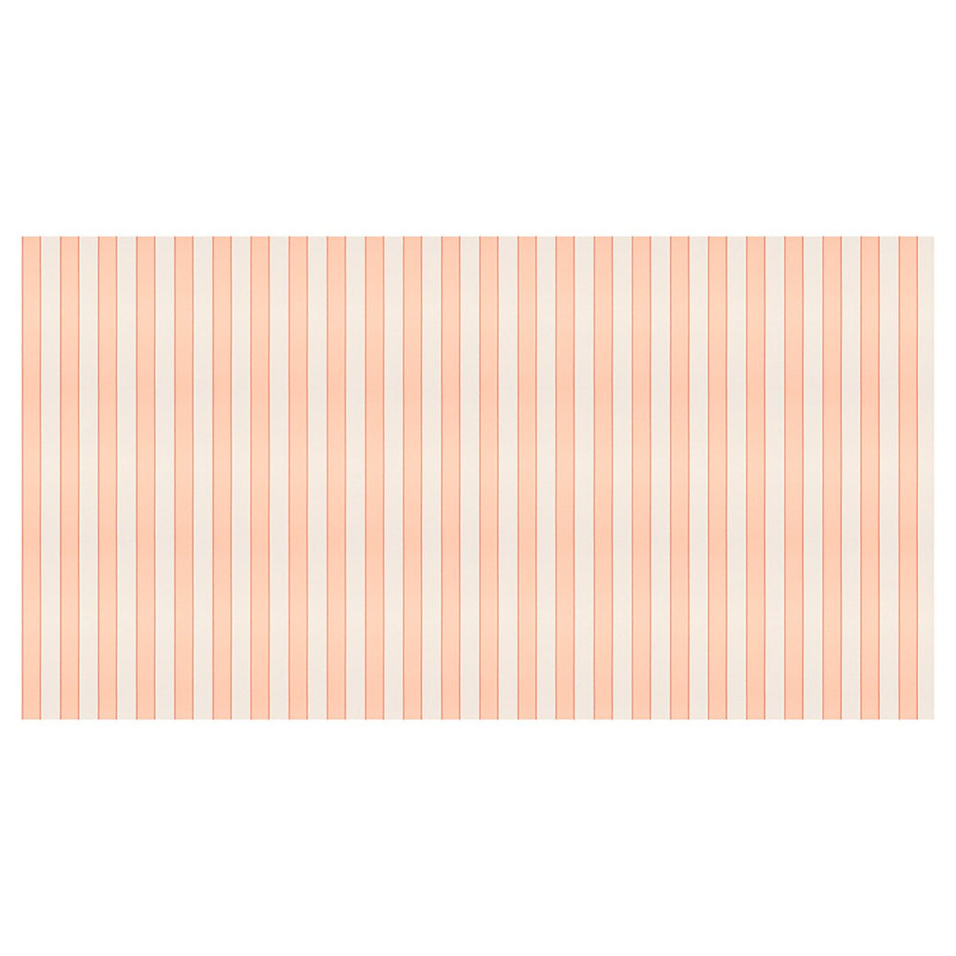 Peach Striped Tablecloth