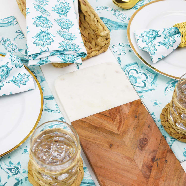 Seafoam Fans Dinner Napkin Set