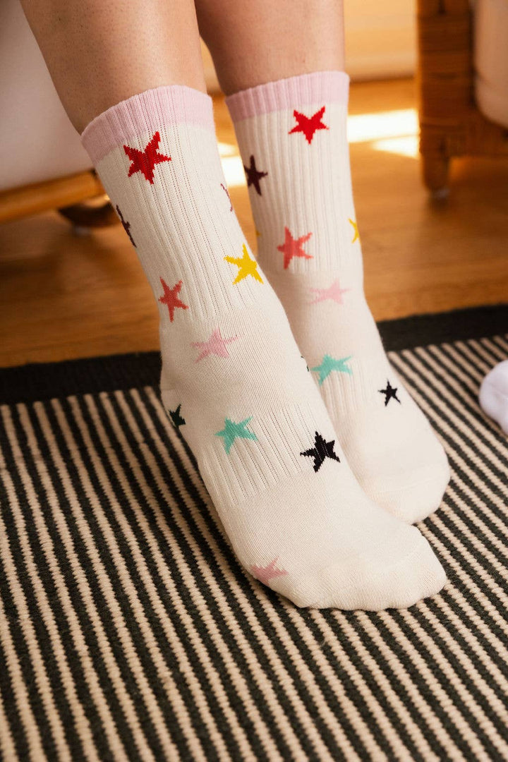 Rainbow Stars Socks