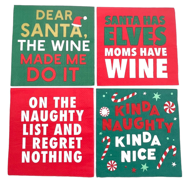 Funny Christmas Cocktail Napkins