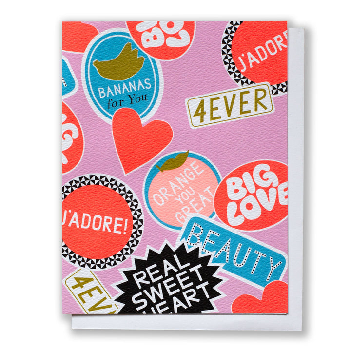 Sticker Love Note Card