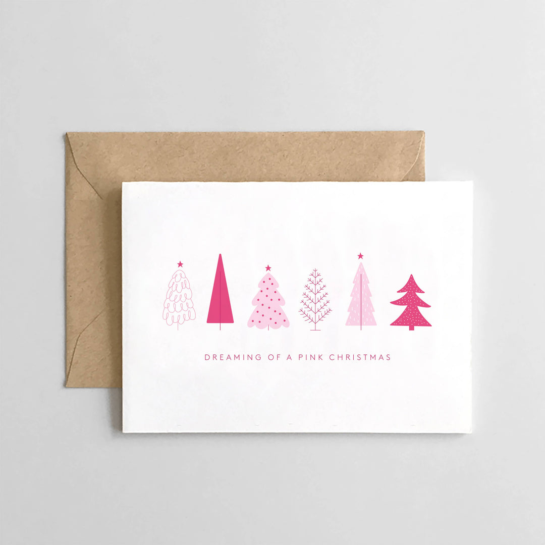 Dreaming of a Pink Christmas Card