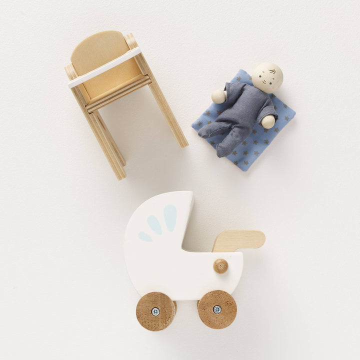 Dolls House Nursery & Baby Set