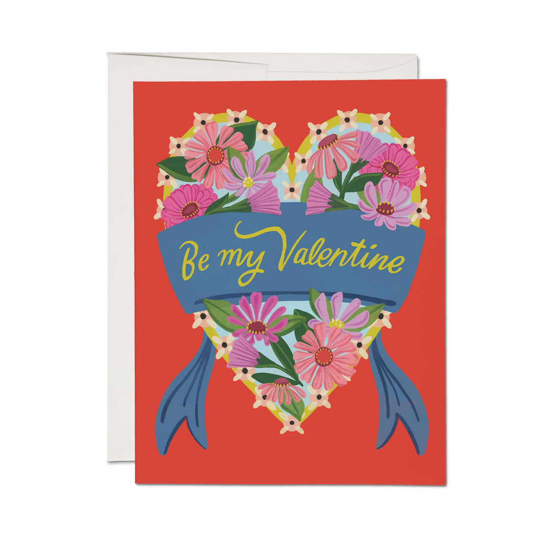 Daisy Heart Valentine Card