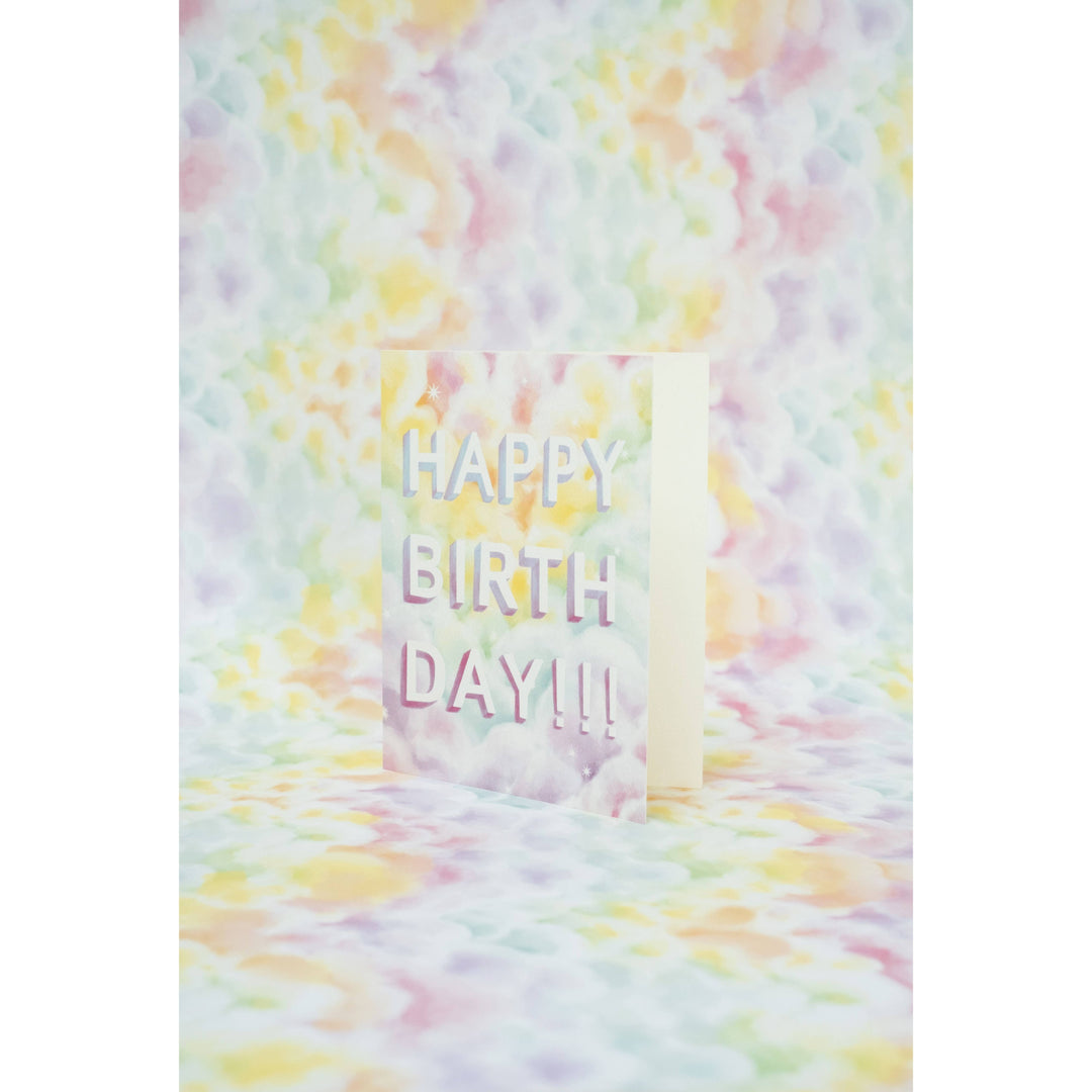 Rainbow Clouds Happy Birthday Card