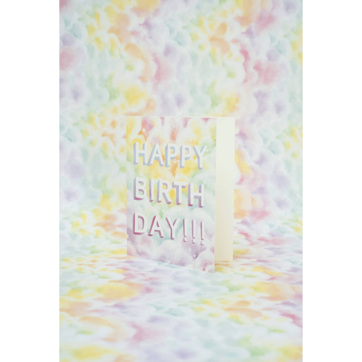 Rainbow Clouds Happy Birthday Card