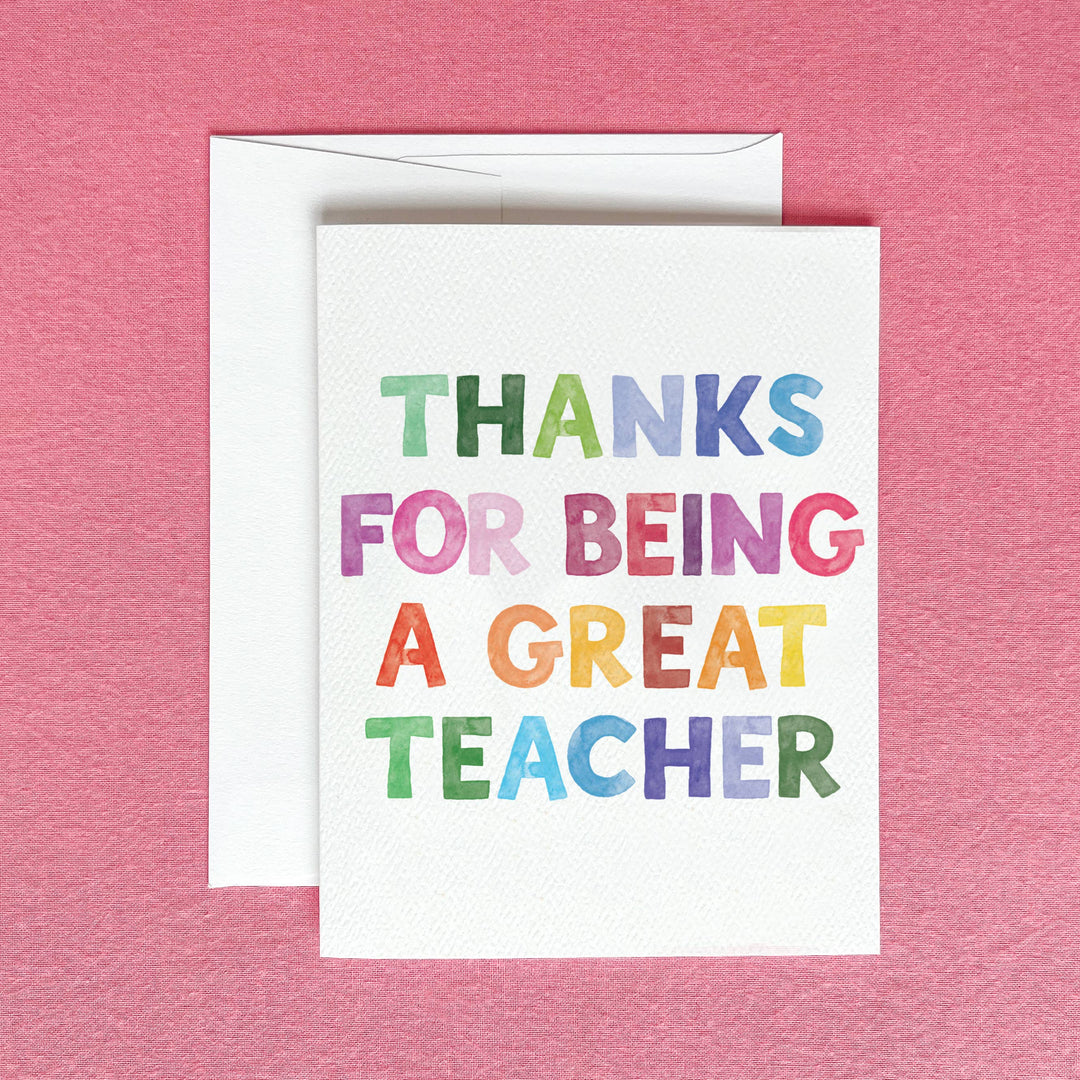 Great Teacher Greeting Card