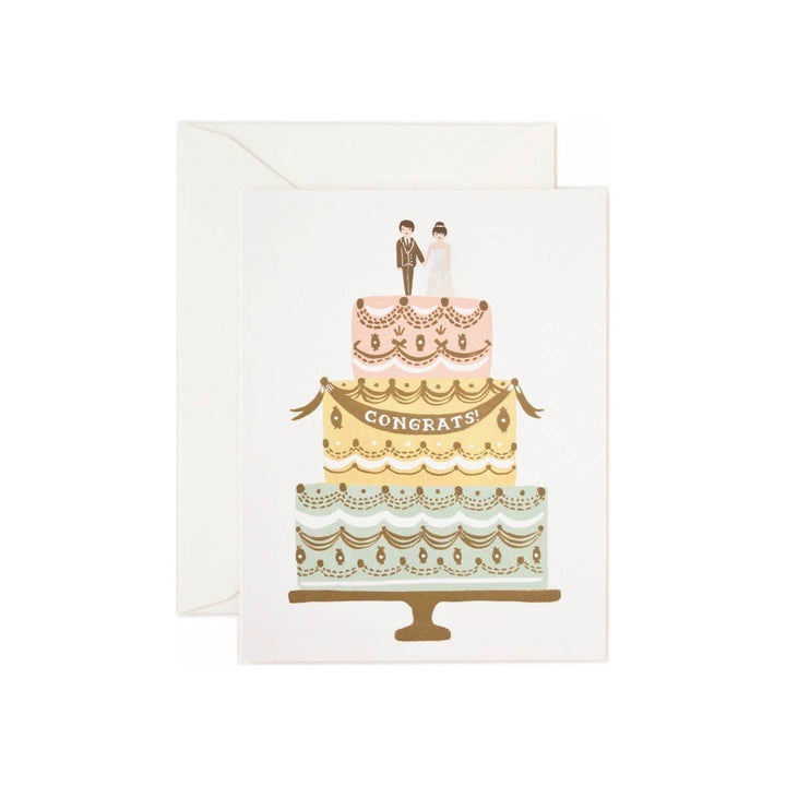 Congrats Wedding Cake Card