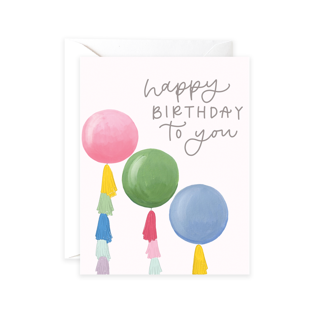 Giant Birthday Balloons Card