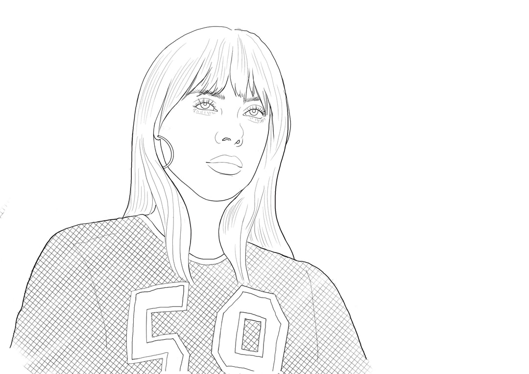 Billie Eilish Coloring book