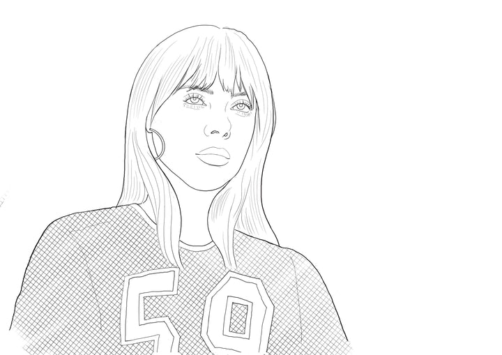 Billie Eilish Coloring book