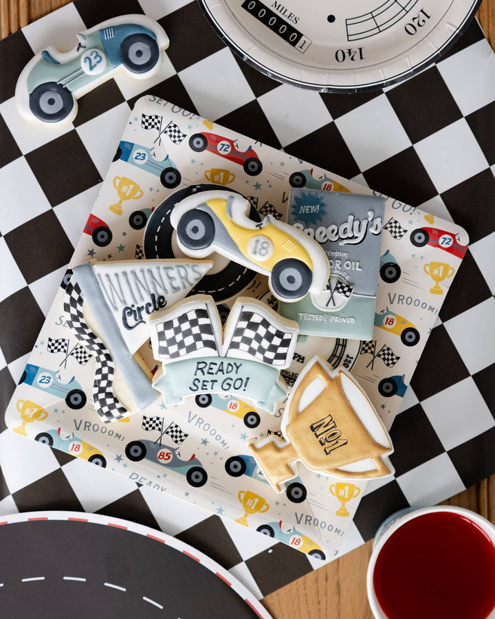 Checkered Flag Table Runner