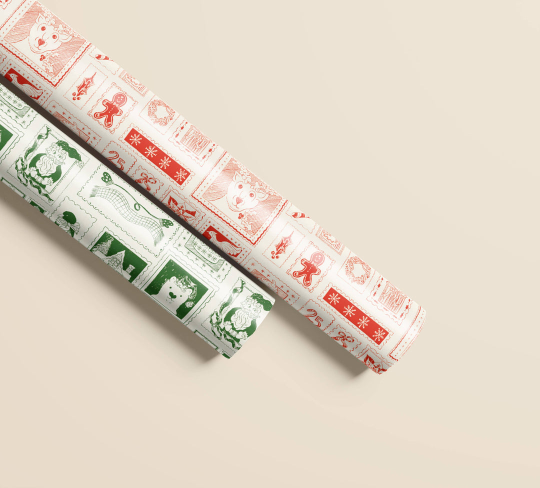 North Pole Post Double Sided Gift Wrap