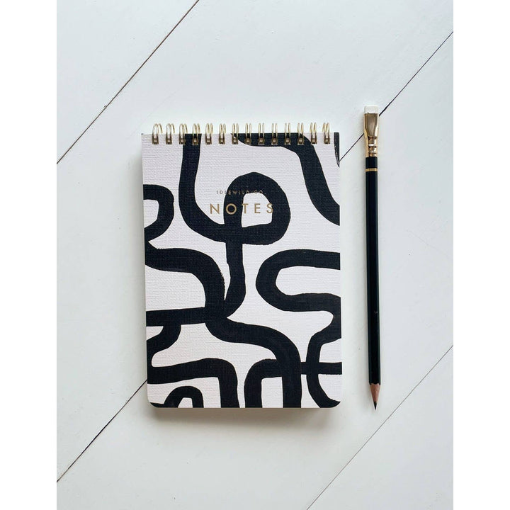 Black & White Squiggle Jotter