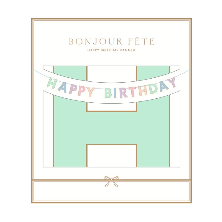 Pastel Happy Birthday Signature Banner